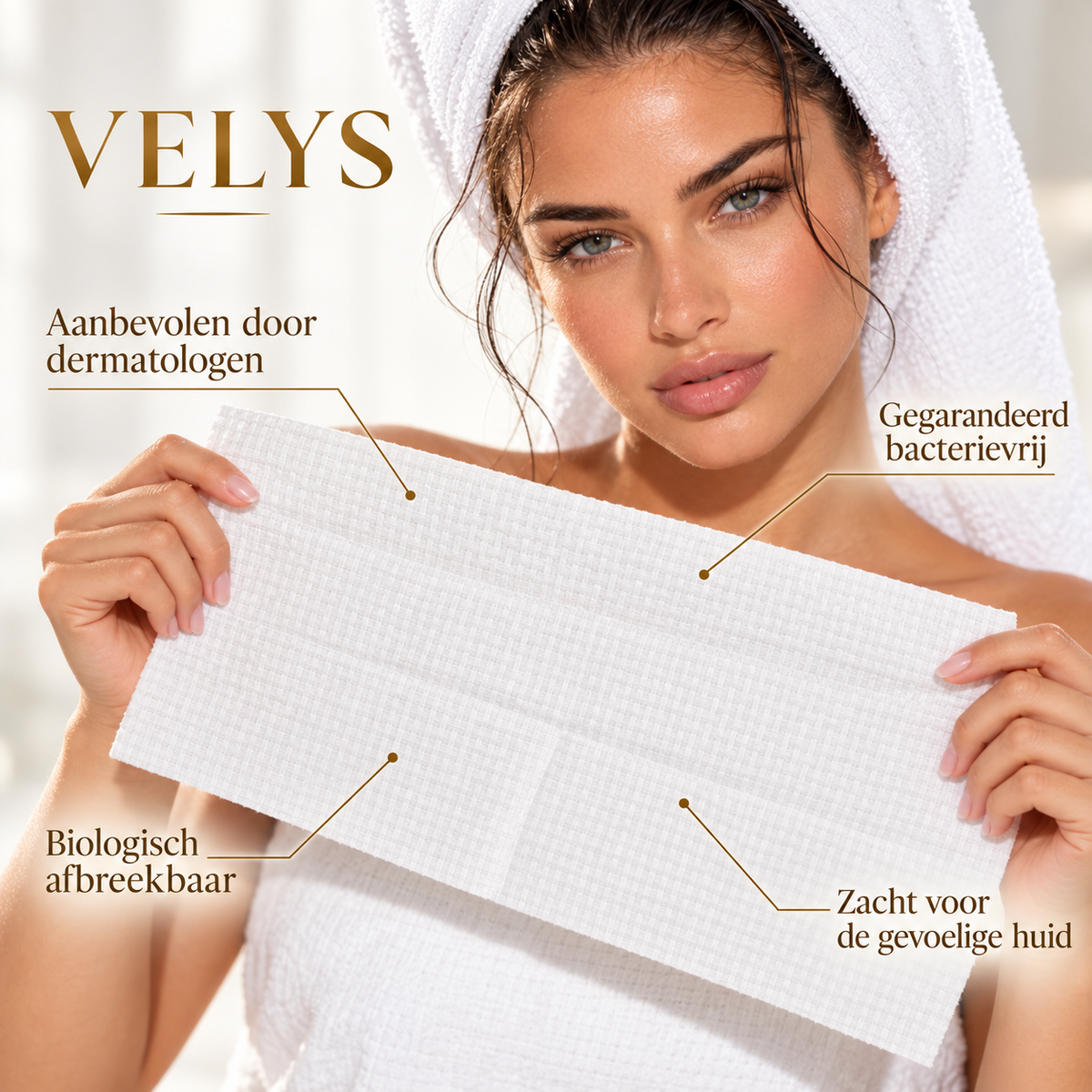 VÉLYS™ Lingettes Visage Premium 10 Unités